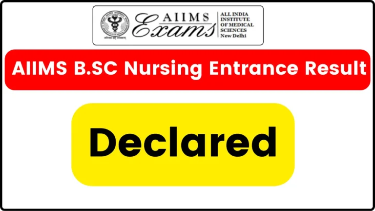 AIIMS Announces BSc Nursing Results 2024 on Official Website; Category-Wise cut-offs Released